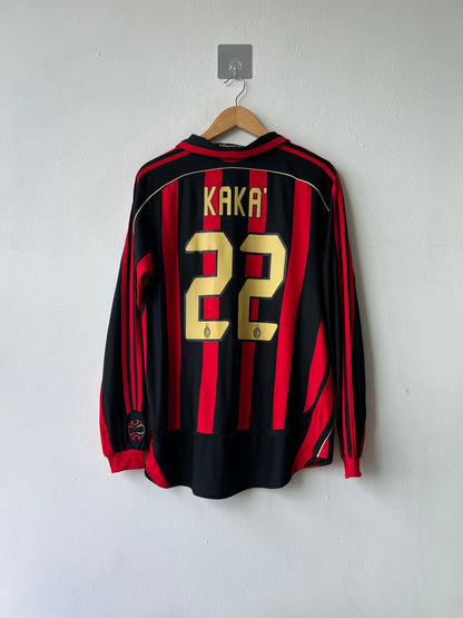 (M) AC Milan 2006-07 Home Long Sleeve Shirt Kaka #22