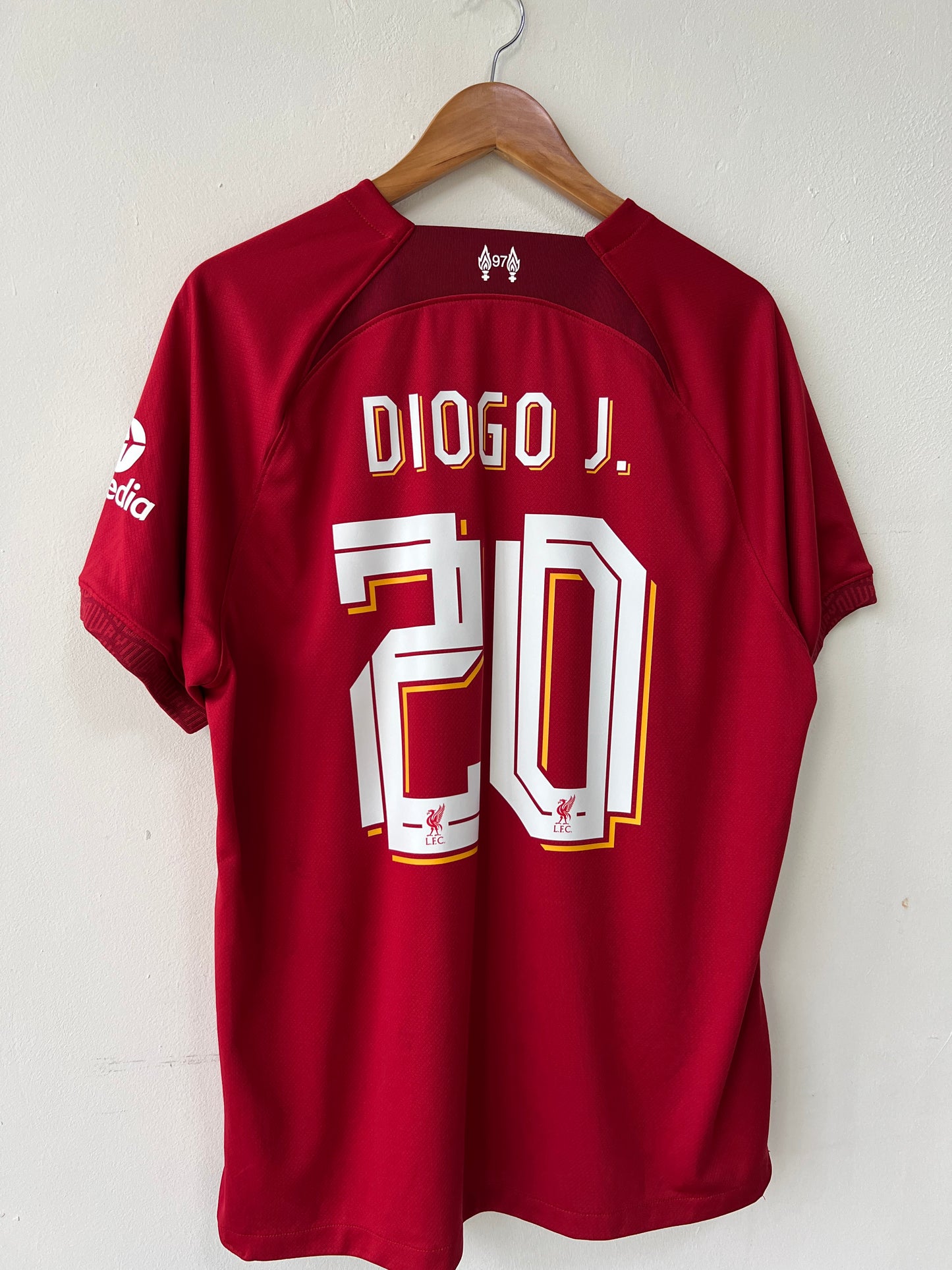 (XL) Liverpool 2022-23 Home Shirt Diogo Jota #20