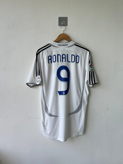 (L) Real Madrid 2006-07 Home Shirt Ronaldo #9