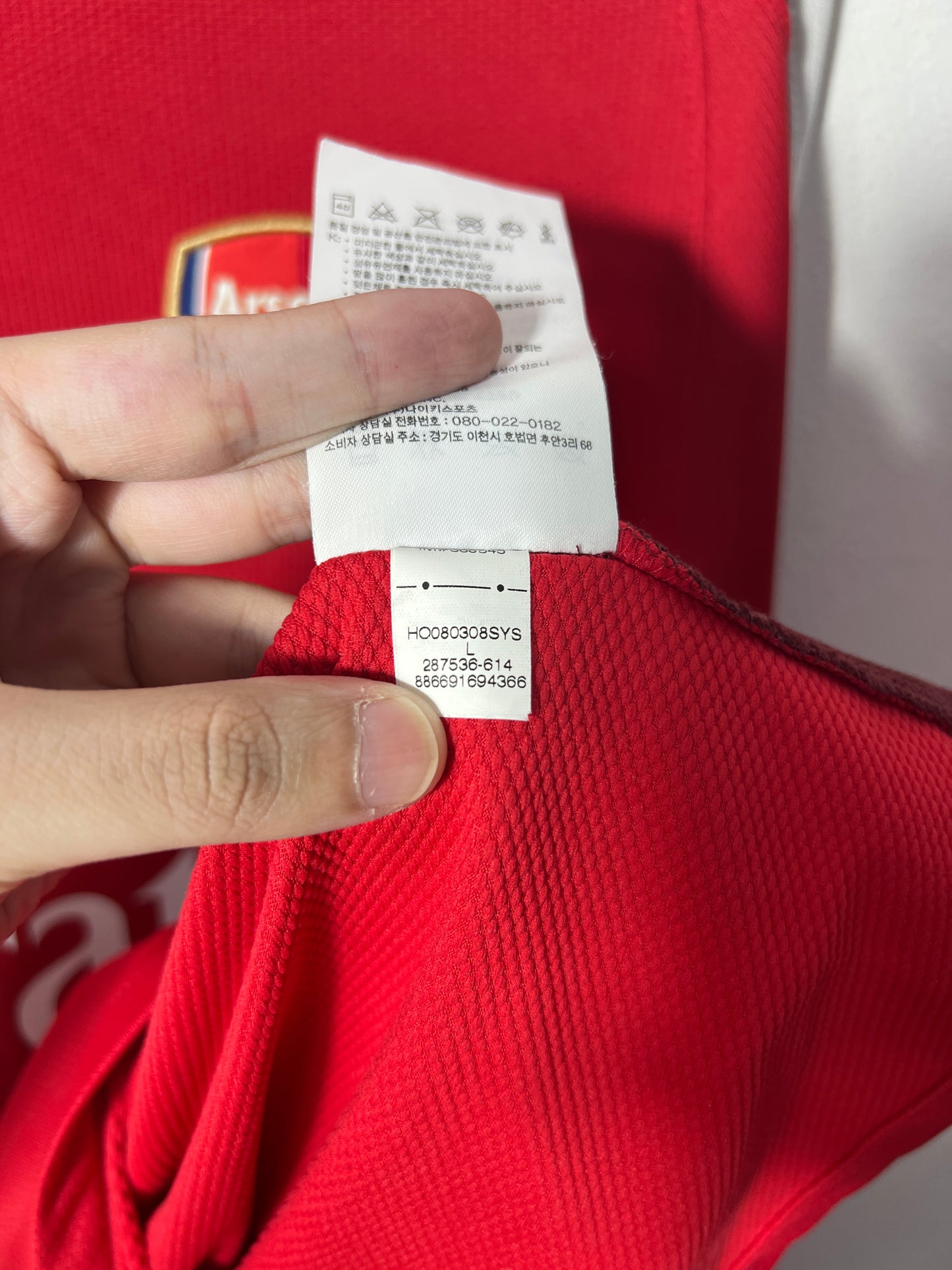(L) Arsenal 2008-10 Home Long Sleeve Shirt Fabregas #4