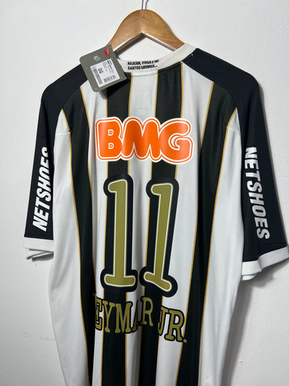 (XL fits L) Santos 2011-12 Away Shirt Neymar Jr. #11 (NEW)