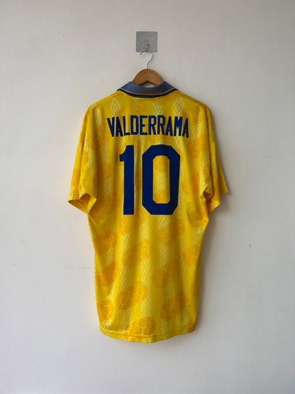 (L fits XL) Colombia 1994-95 Home Shirt Valderrama #10