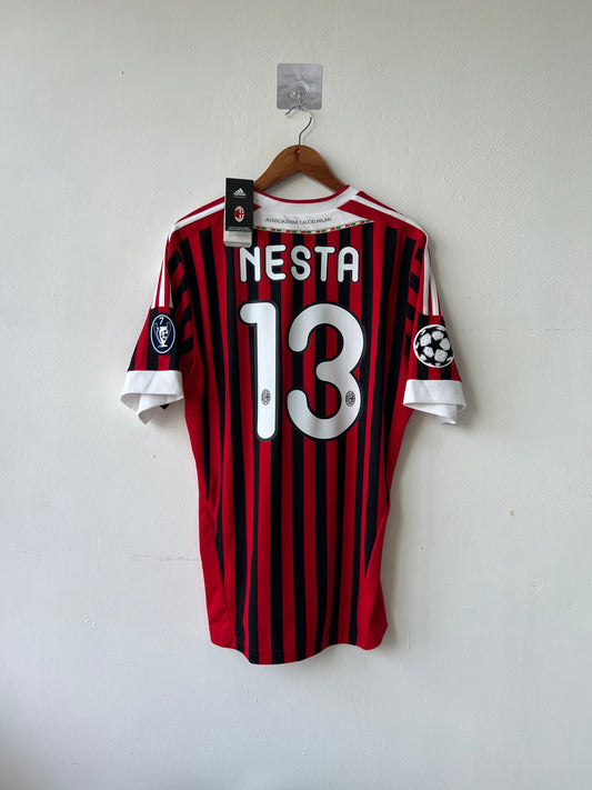 (L) AC Milan 2011-12 Home Shirt Nesta #13 (NEW)