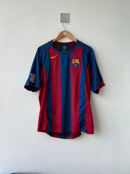 (L) Barcelona 2004-06 Home Shirt Ronaldinho #10