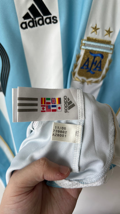 Argentina 2005-07 Home Shirt Messi #19 (M)