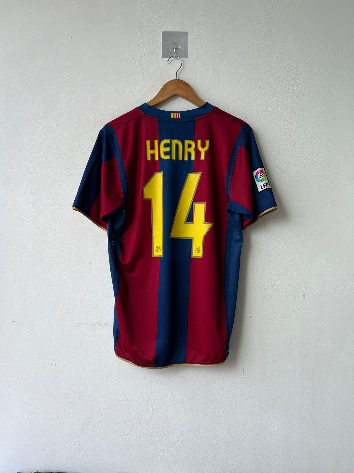 (M) Barcelona 2007-08 Home Shirt Henry #14