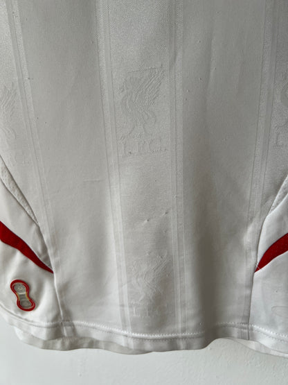 (M fits L) Liverpool 2007-08 Away Long Sleeve Shirt Alonso #14