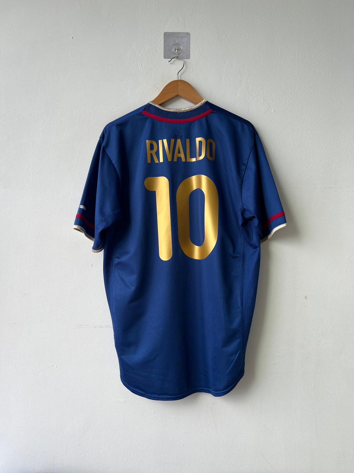 (L/XL) Barcelona 2001-02 Third Shirt Rivaldo #10