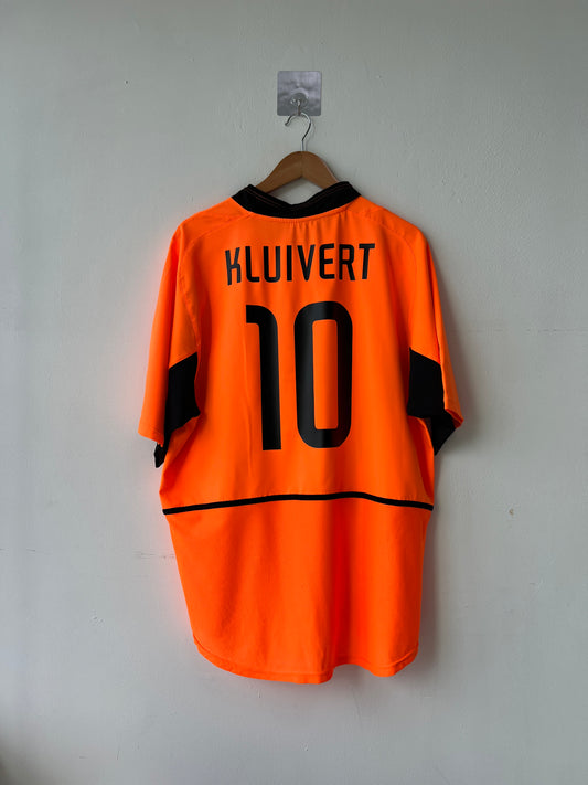 (XL) Holland 2002-04 Home Shirt Kluivert #10