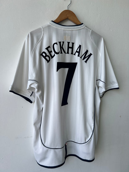 (L) England 2001-03 Home Shirt Beckham #7