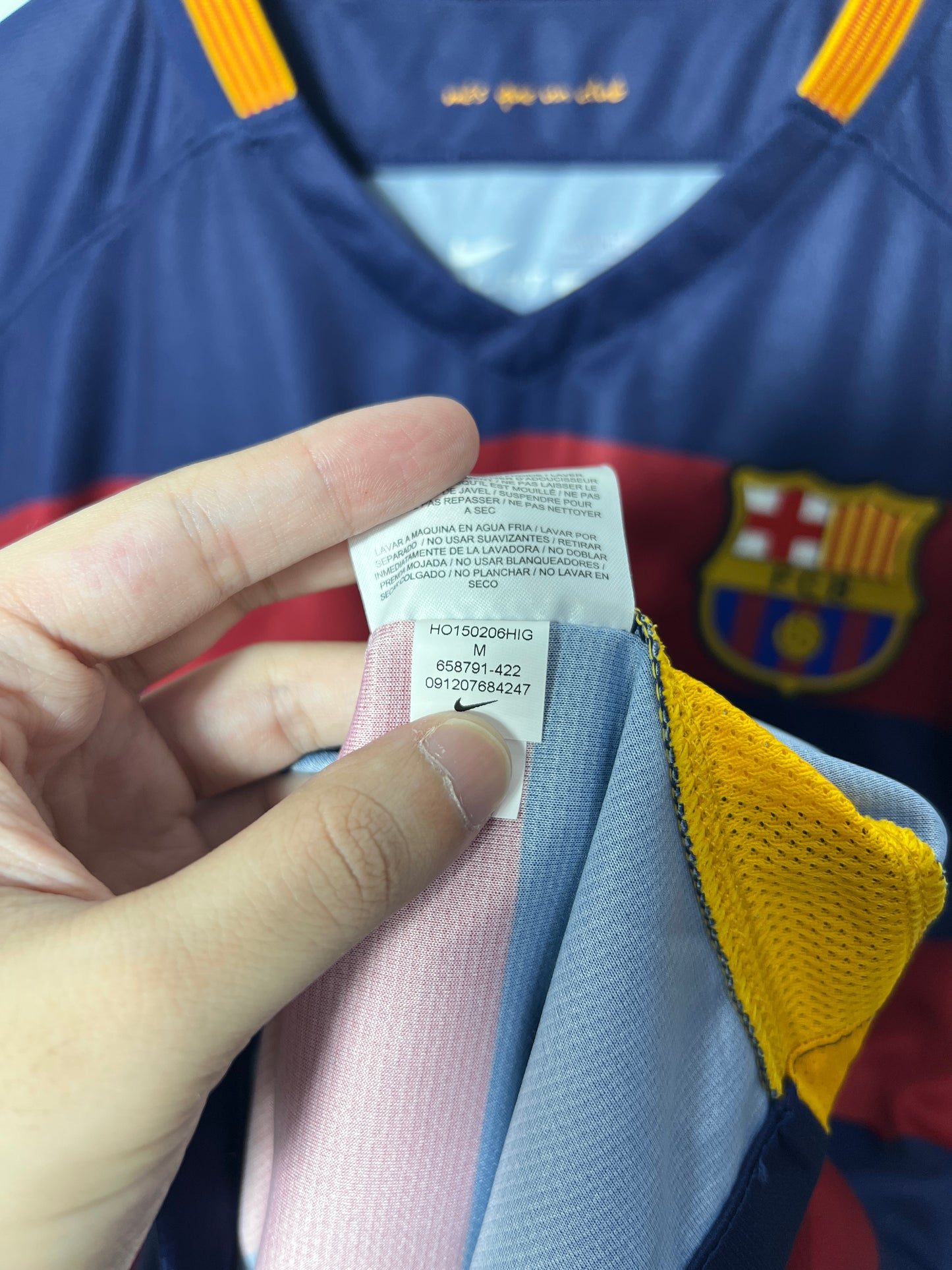 (M) Barcelona 2015-16 Home Long Sleeve Shirt Neymar Jr. #11