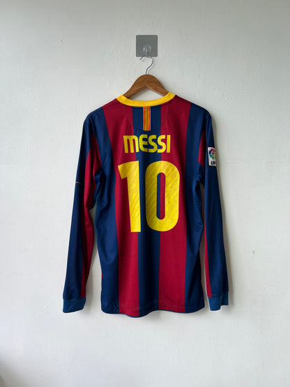 (M) Barcelona 2010-11 Home Long Sleeve Shirt Messi #10