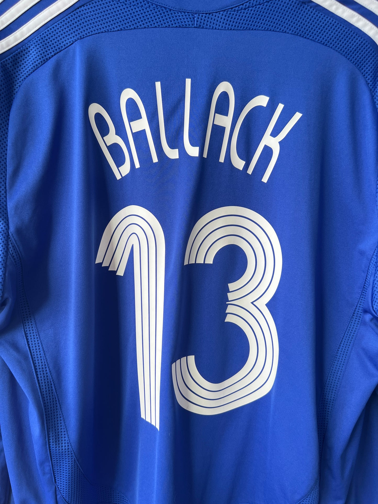 (XL) Chelsea 2006-08 Home Long Sleeve Shirt Ballack #13