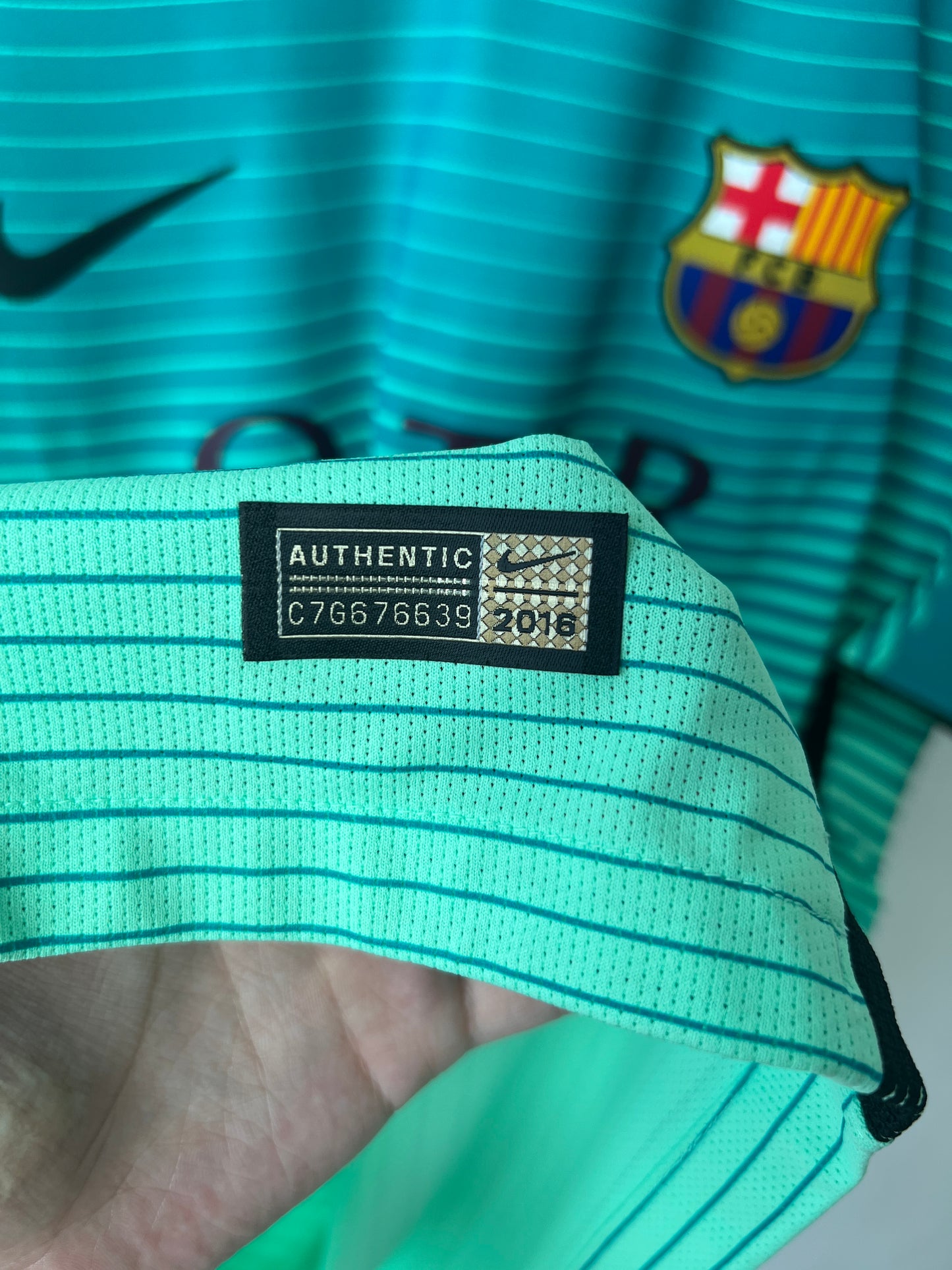 (XL) Barcelona 2016-17 Third Player Version Shirt Neymar Jr. #11 (NEW)