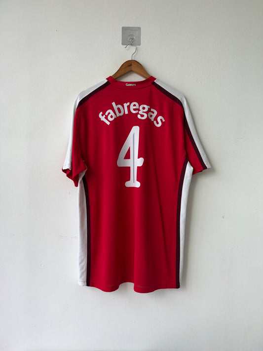 (XL) Arsenal 2008-10 Home Player Version Shirt Fabregas #4