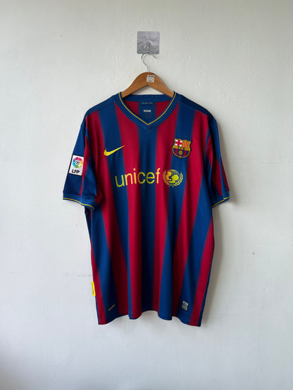 (XL) Barcelona 2009-10 Home Shirt Messi #10