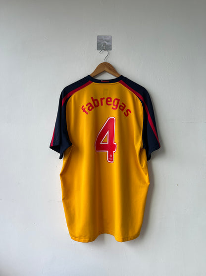 (XL) Arsenal 2008-09 Away Shirt Fabregas #4