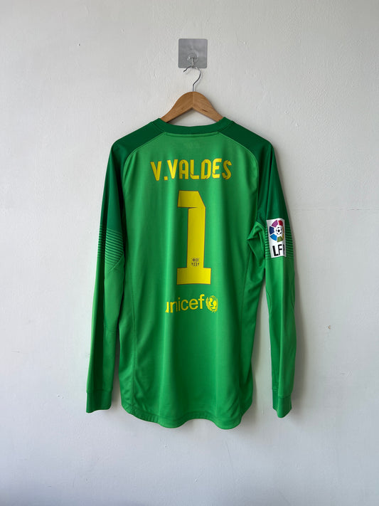 (L) Barcelona 2013-14 GK Player Version Shirt V. Valdes #1