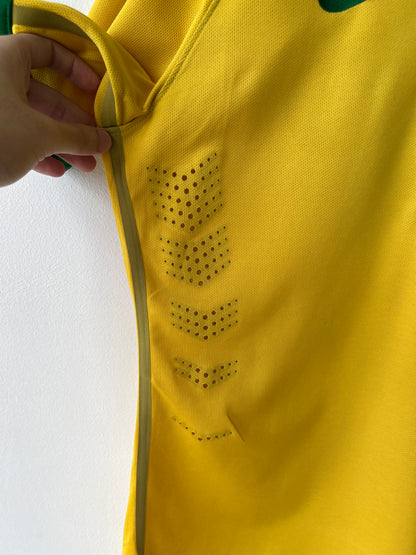 (L fits M) Brazil 2014-16 Player Issue Home Shirt Neymar Jr. #10