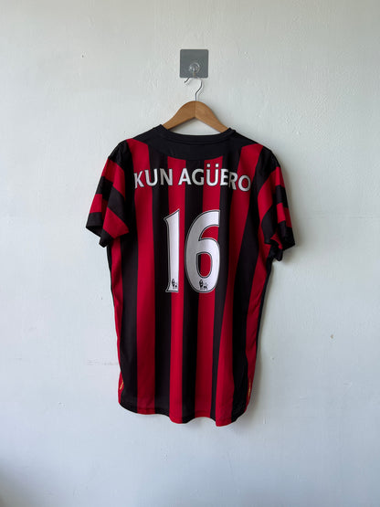 (XL) Manchester City 2011-12 Away Shirt Kun Aguero #16