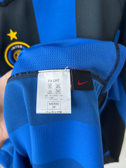 (M) Inter Milan 2004-05 Home Long Sleeve Shirt J. Zanetti #4