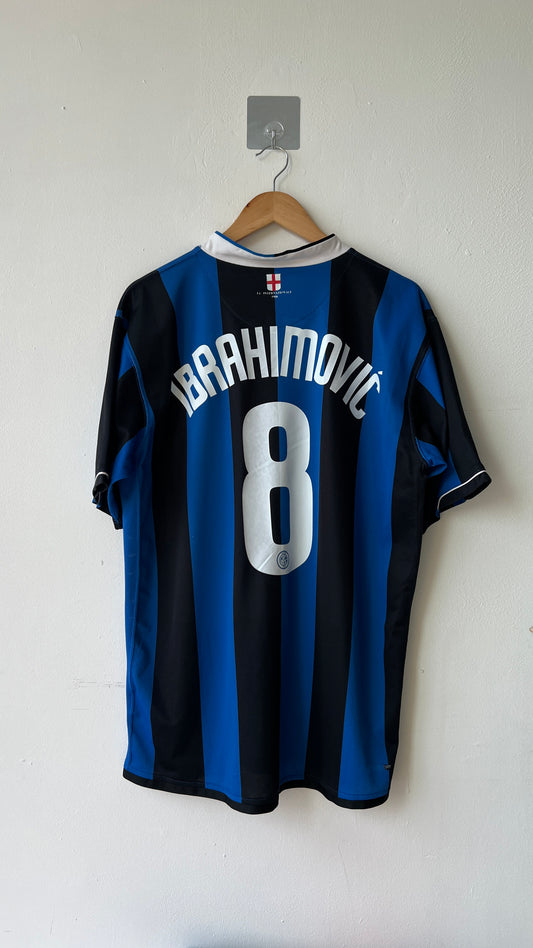 Inter Milan 2006-07 Home Shirt Ibrahimovic #8 (XL)