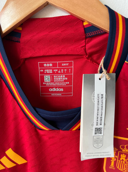 (L) Spain 2022-23 Home Player Version Shirt Lamine Yamal #19 (NEW)