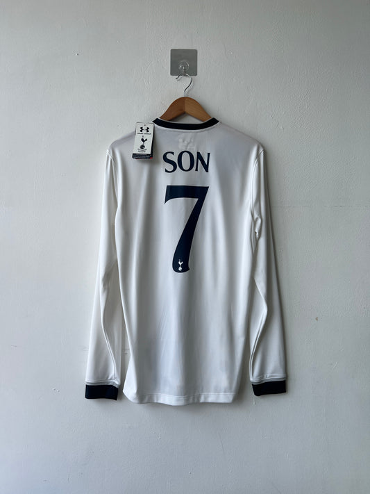 (M) Tottenham Hotspur 2015-16 Home Long Sleeve Shirt Son #7 (NEW)