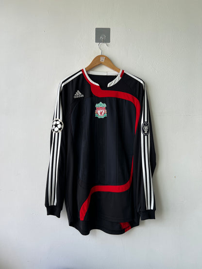 (L) Liverpool 2007-08 Third Long Sleeve Player Version Shirt Torres #9
