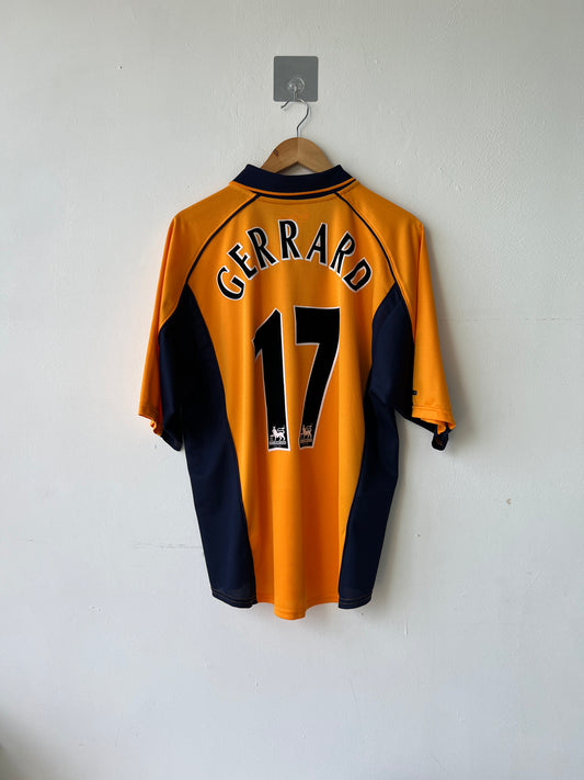 (L) Liverpool 2000-02 Away Shirt Gerrard #17