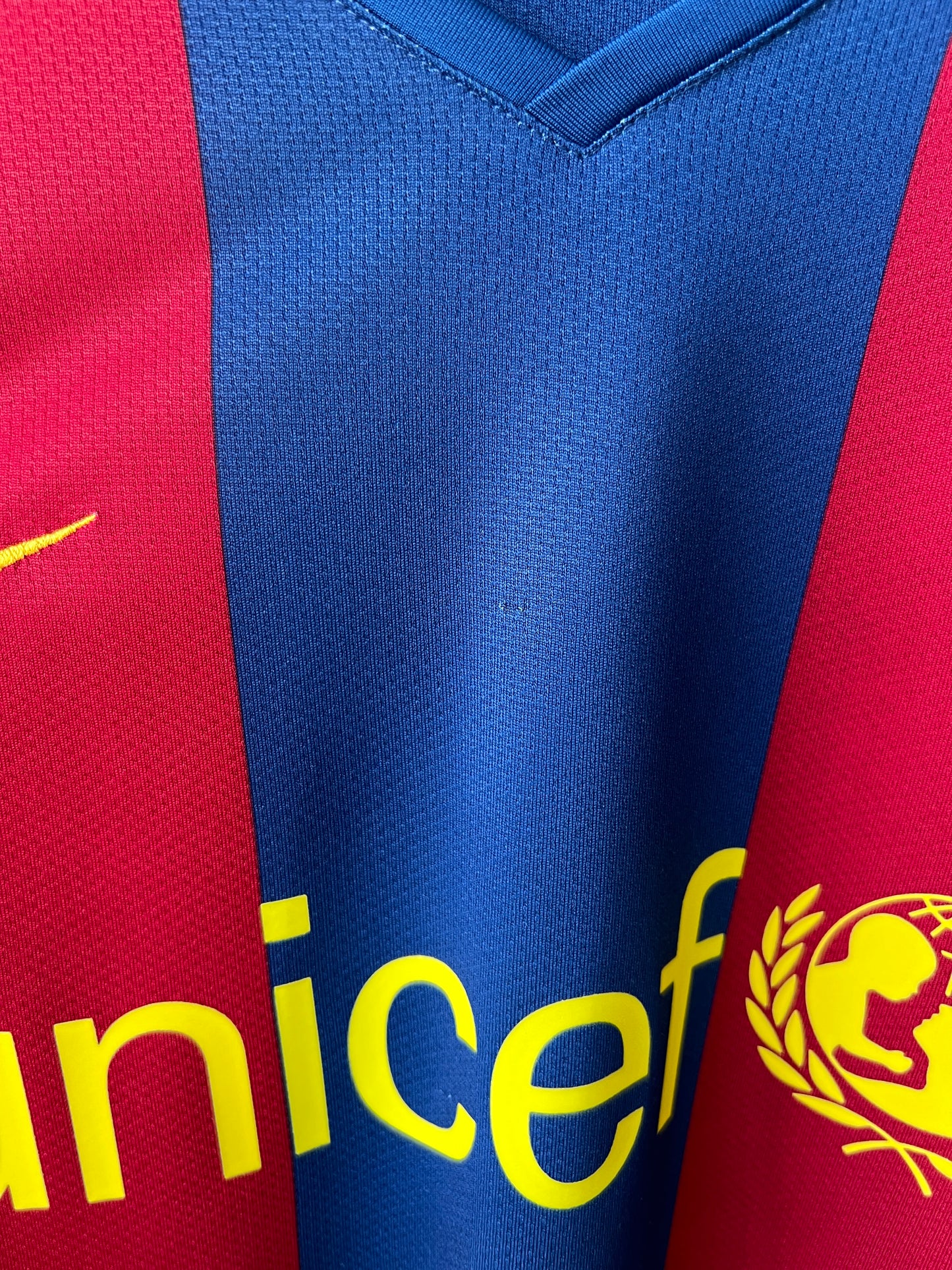 (M) Barcelona 2007-08 Home Player Version Shirt Ronaldinho #10