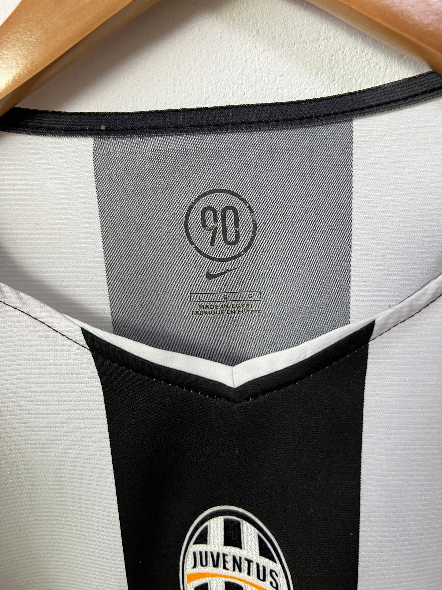 (L) Juventus 2004-05 Home Long Sleeve Shirt Ibrahimovic #9