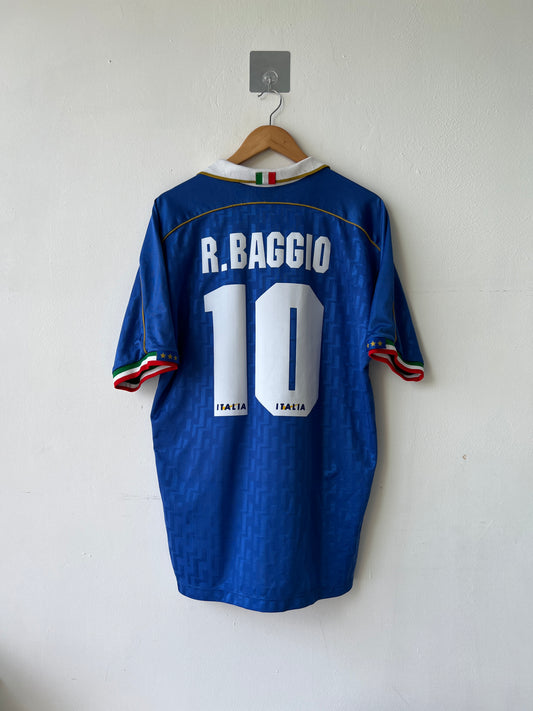 (L) Italy 1995 Home Shirt R. Baggio #10