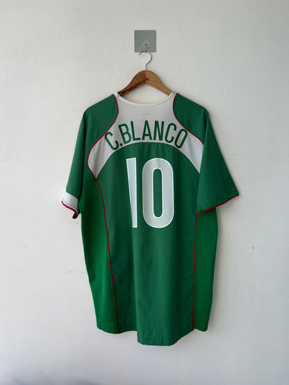 (XL) Mexico 2004-06 Home Shirt C. Blanco #10