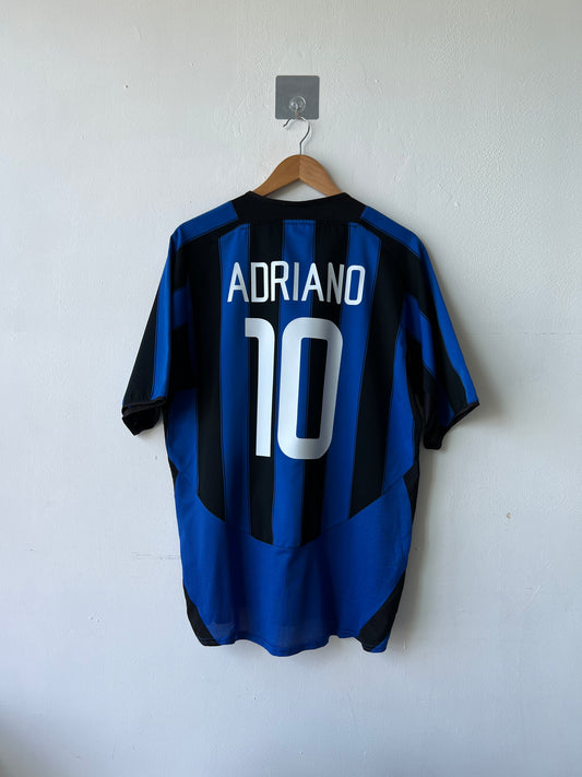 (L) Inter Milan 2003-04 Home Shirt Adriano #10