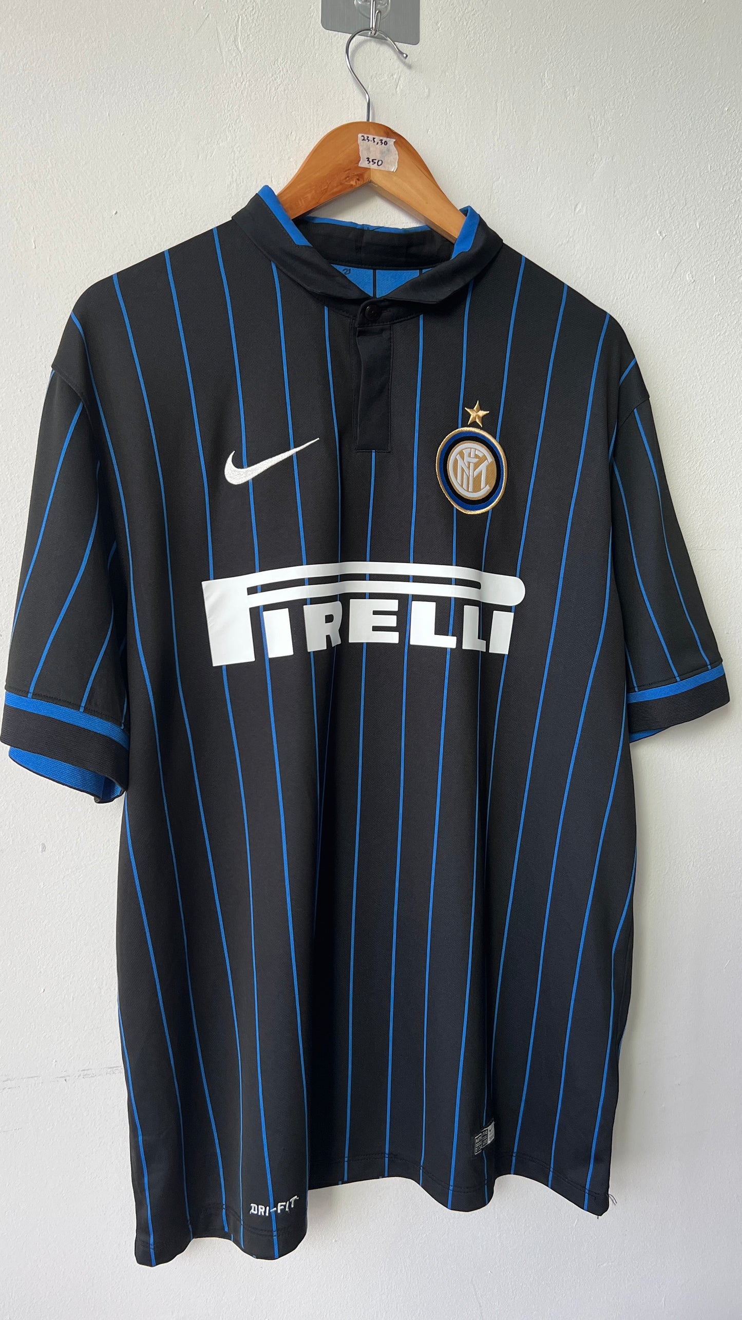 Inter Milan 2014-15 Home Shirt Vidic #15 (XL)