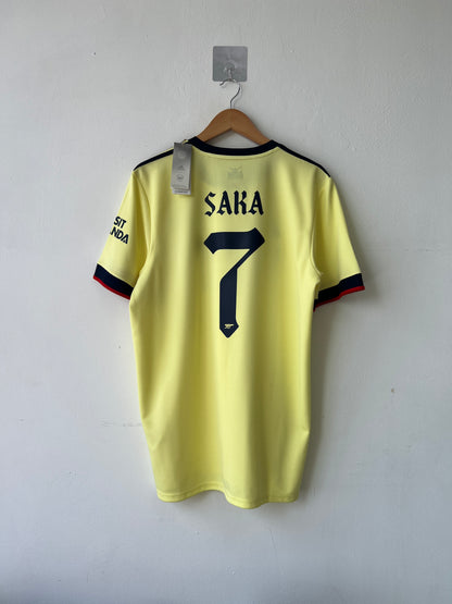 (L) Arsenal 2021-22 Away Shirt Saka #7 (NEW)