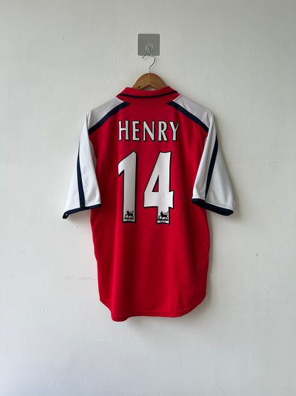 (M) Arsenal 2000-02 Home Shirt Henry #14