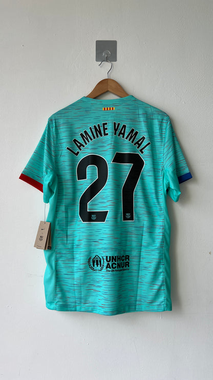 Barcelona 2023-24 Third Shirt Lamine Yamal #27 (L) (Brand New)