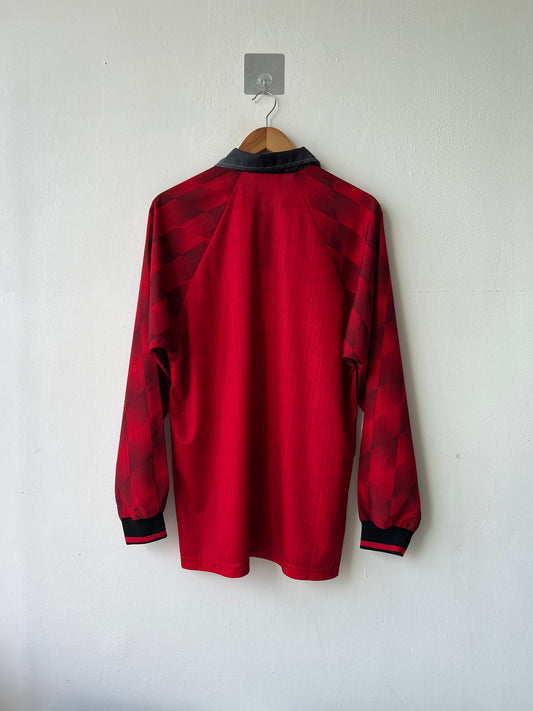 (L) Manchester United 1996-98 Home Long Sleeve Shirt