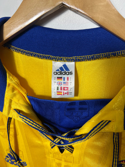 (L) Sweden 1998-99 Home Shirt