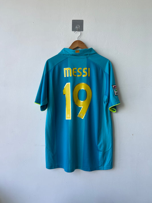 (L) Barcelona 2007-09 Away Shirt Messi #19