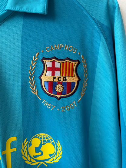 (XL) Barcelona 2007-09 Away Long Sleeve Shirt A. Iniesta #8