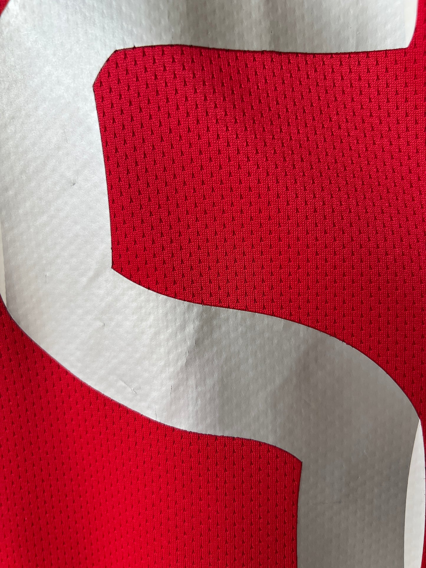 (XXL fits XL) Manchester United 2007-09 Home Shirt Vidic #15