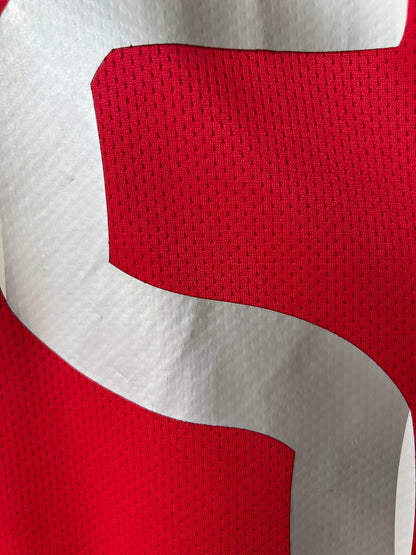 (XXL fits XL) Manchester United 2007-09 Home Shirt Vidic #15