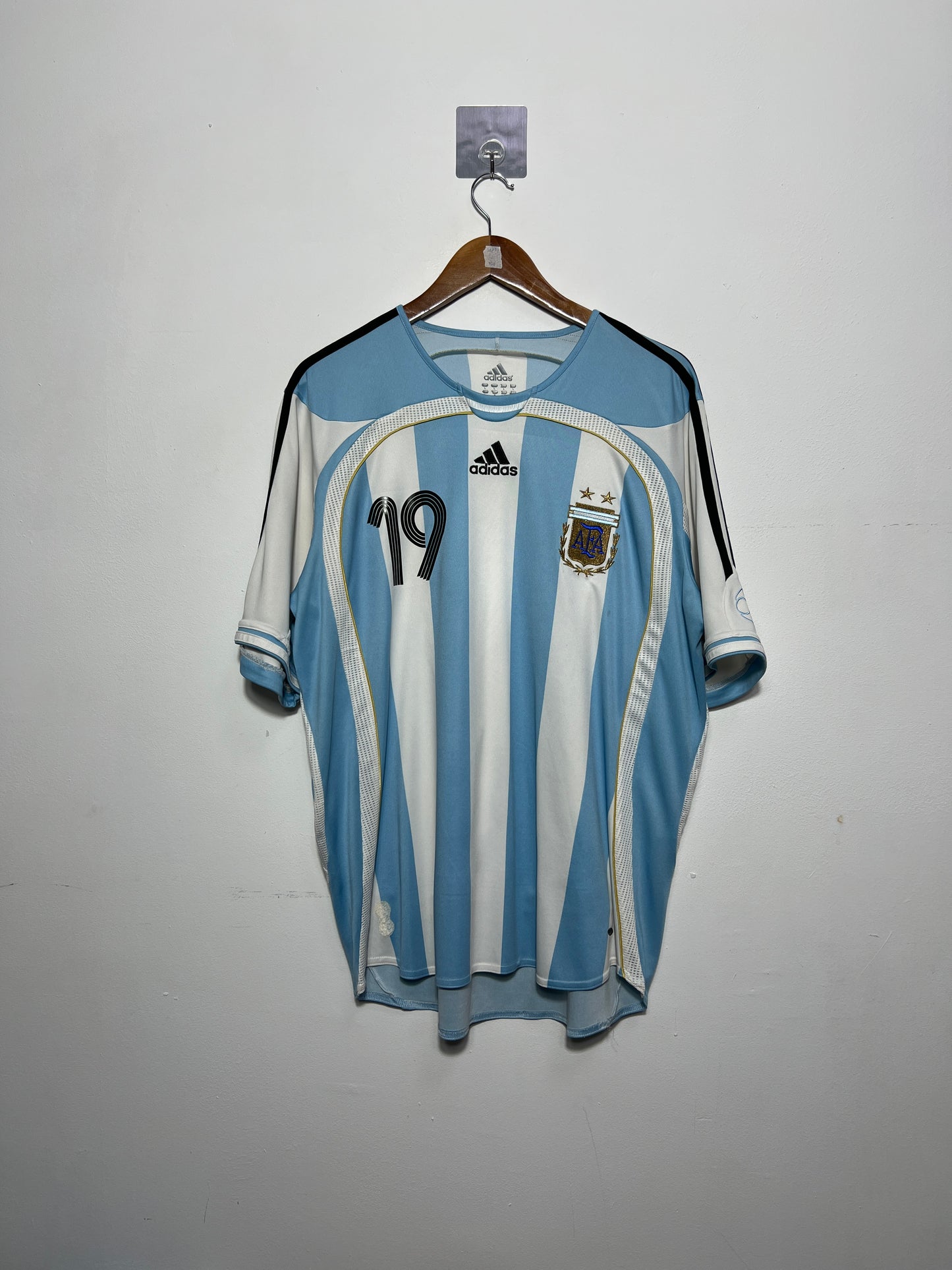 (L) Argentina 2005-07 Home Shirt Messi #19