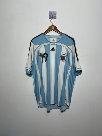 (L) Argentina 2005-07 Home Shirt Messi #19