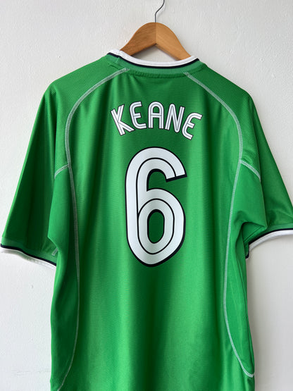 (L) Ireland 2002-03 Home Shirt Keane #6