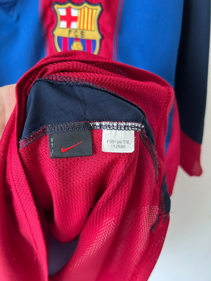 (L) Barcelona 2003-04 Home Shirt Ronaldinho #10