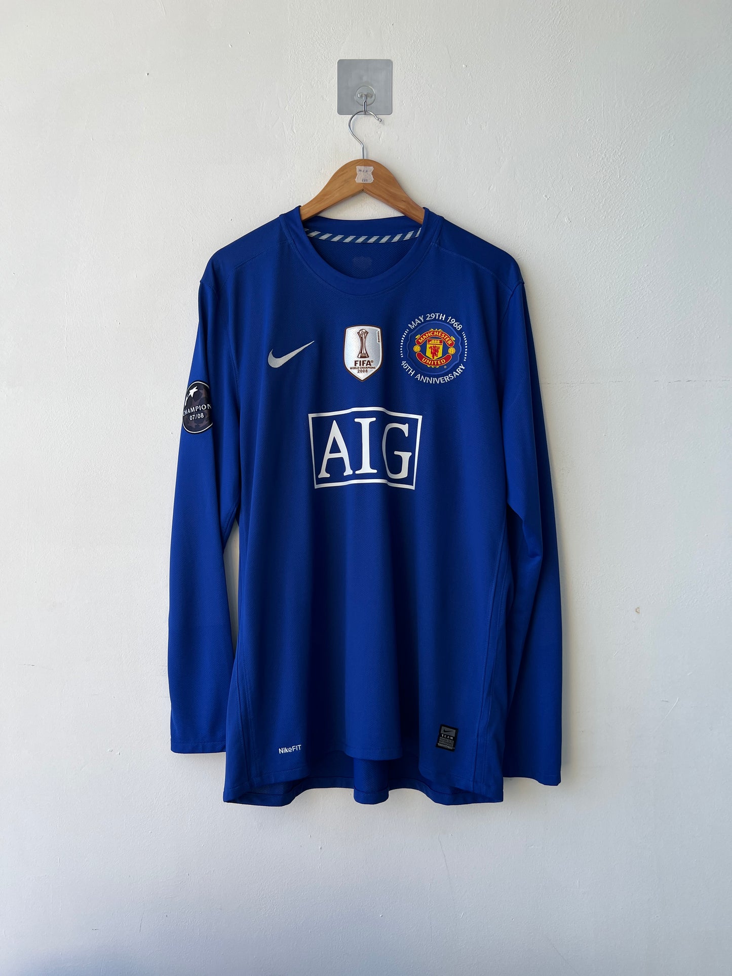 (XL) Manchester United 2008-09 Third Long Sleeve Shirt Ronaldo #7